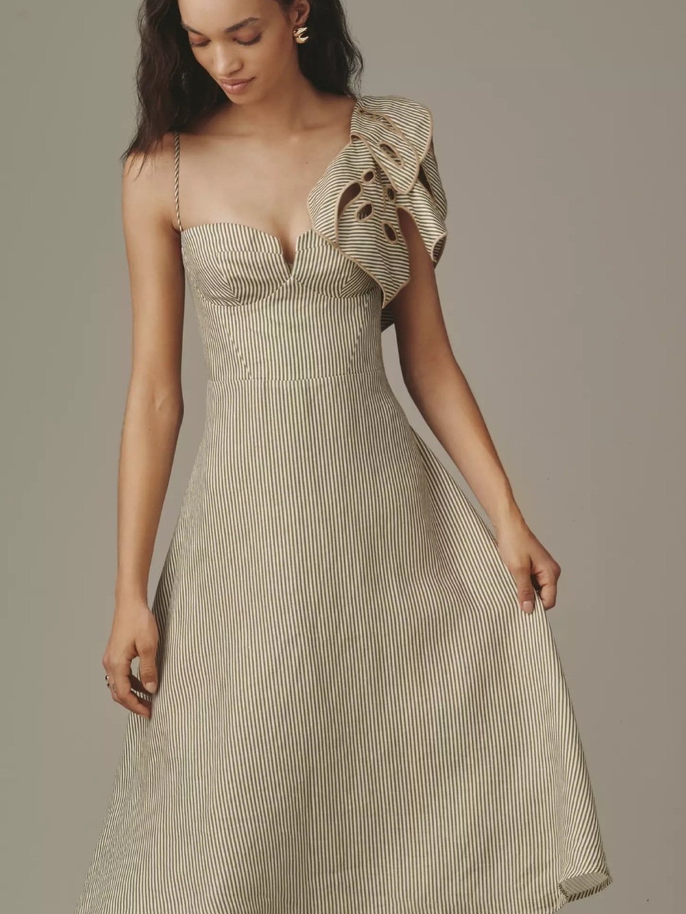 FARM Rio Monstera Leaf Dress